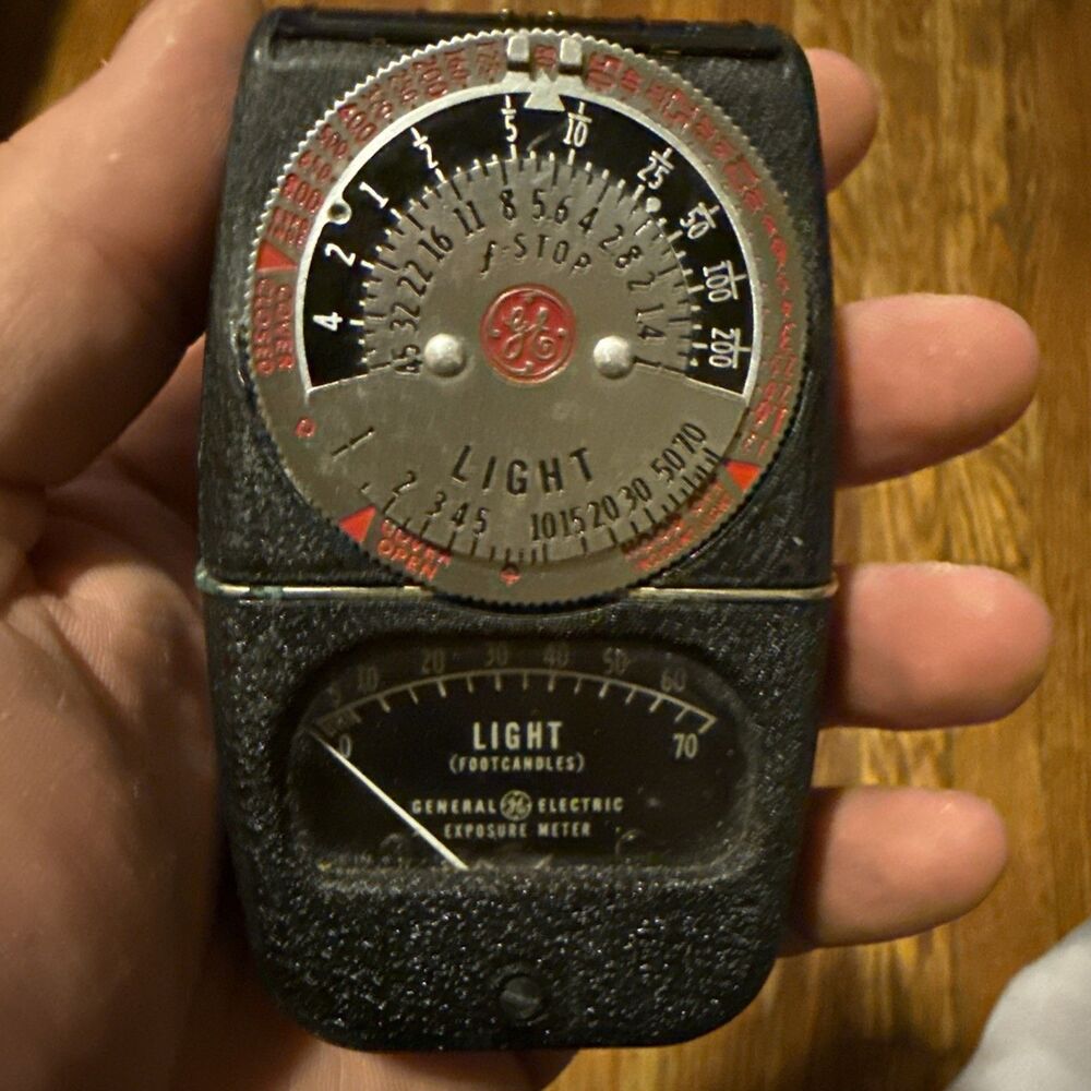 GE Photography Light Exposure Meter Type DW-68 General Electric - Tested